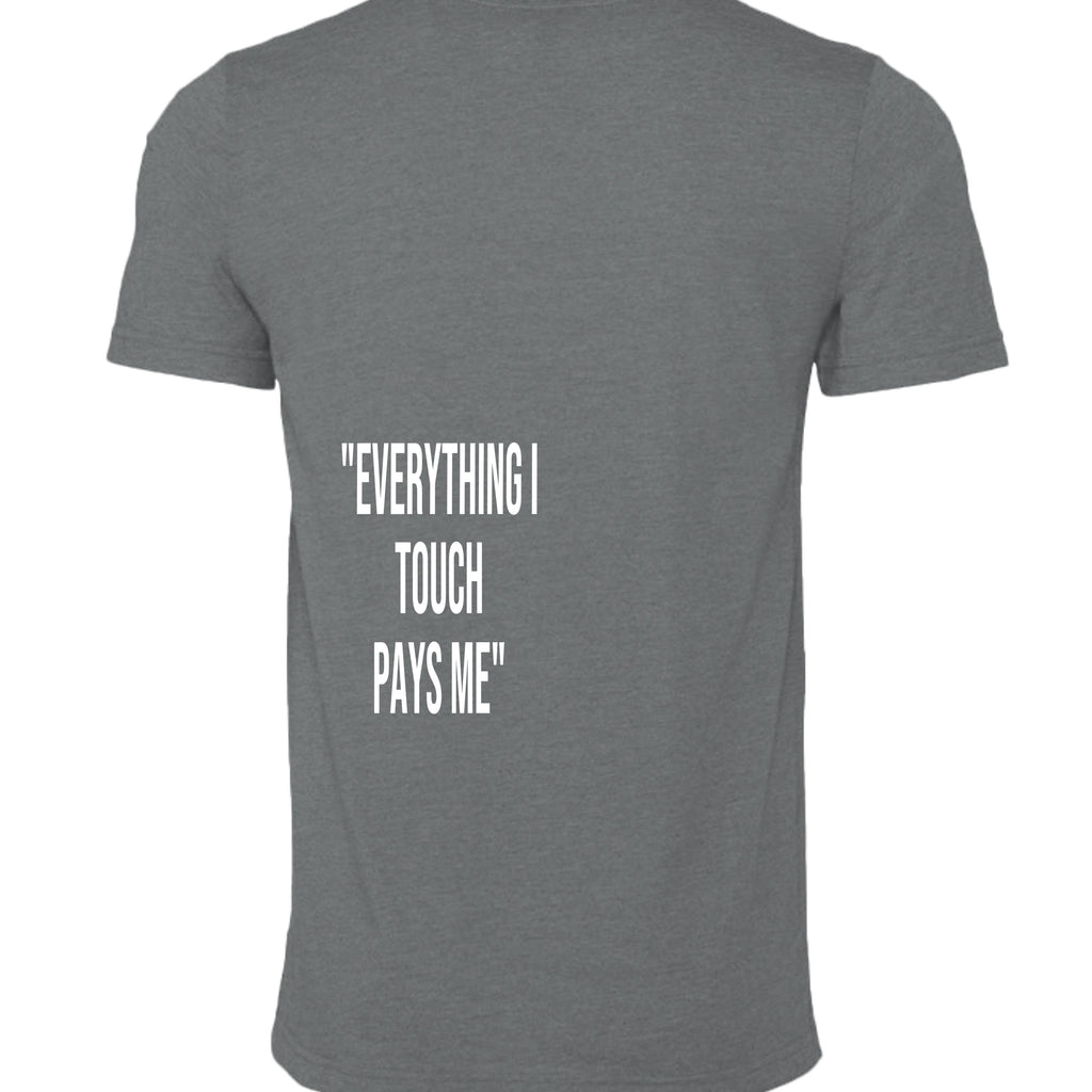 DRK GREY HEATHER - 3001CVC - BACK