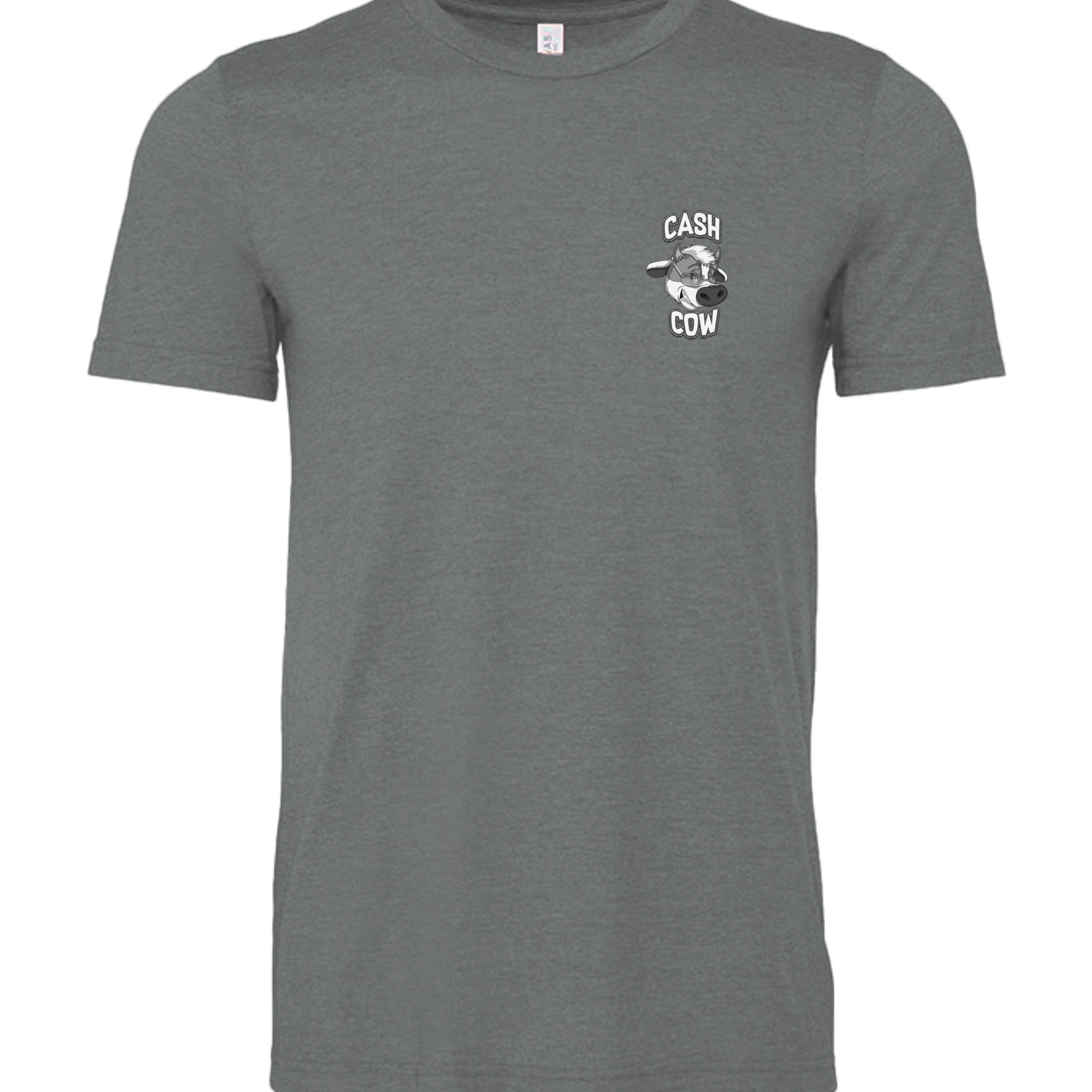 DRK GREY HEATHER - 3001CVC - FRONT